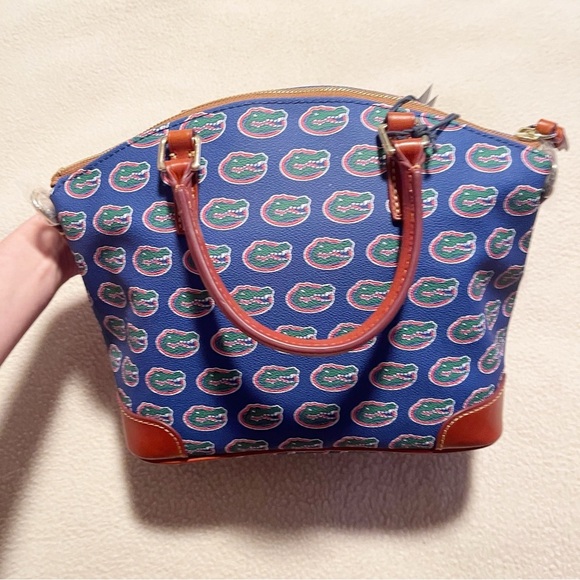 Dooney & Bourke Womens Florida Gators Coated Canvas Convertible Handbag Purse - Picture 2 of 16